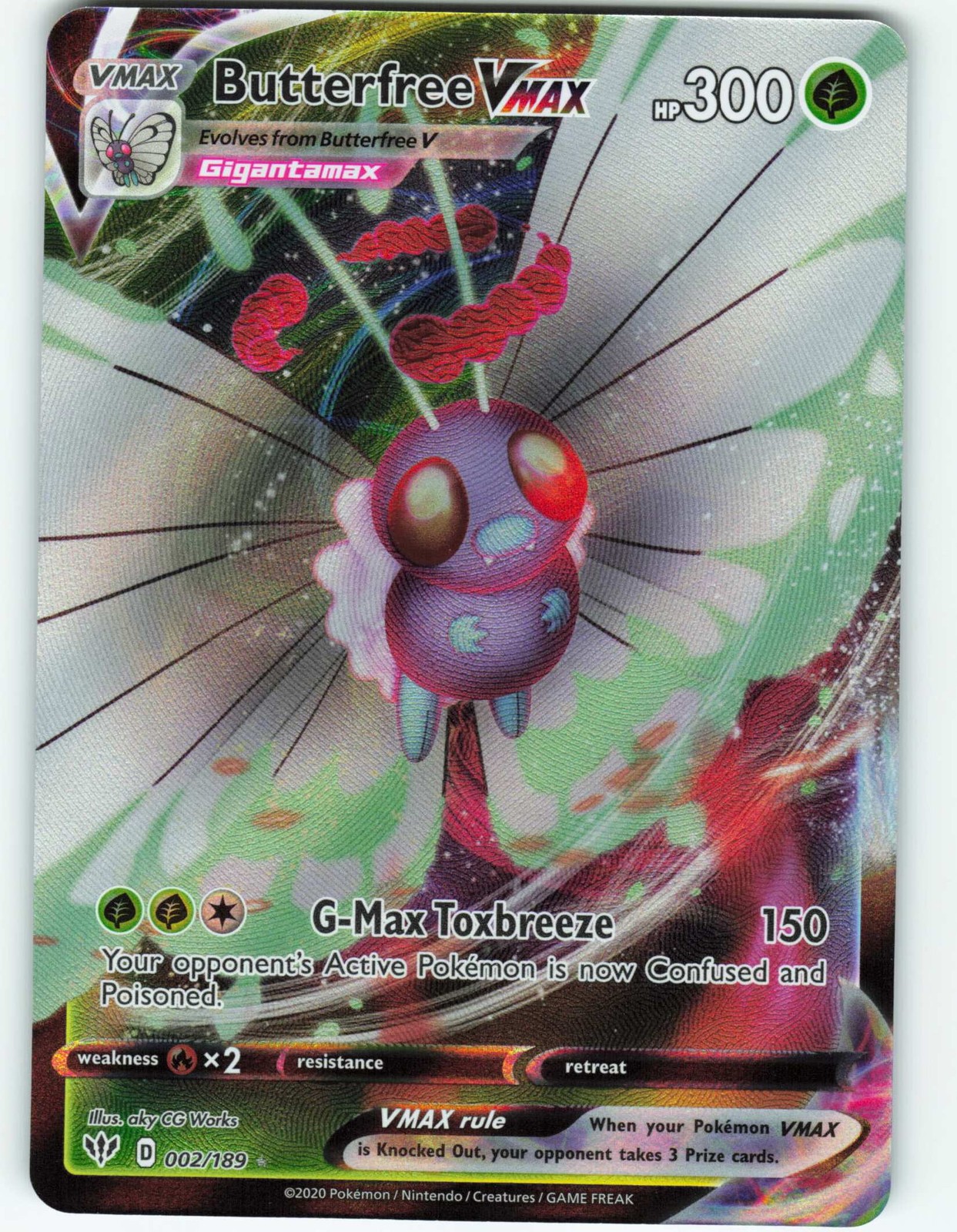 Butterfree VMAX - 2/189 Darkness Ablaze - Pokémon TCG - 2020