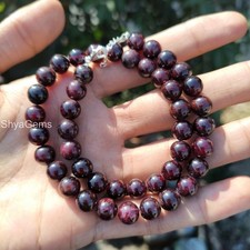Garnet Round Gemstone Beads . AAA Garnet Beads, 8mm Smooth Round Garnet Beads
