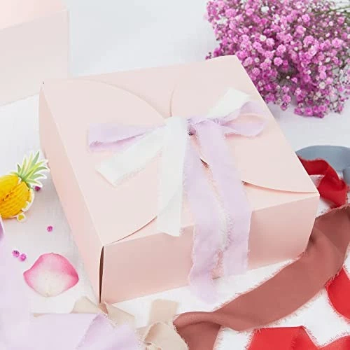 4 rolos de fita de seda chiffon franja feita à mão 1" L x 5 jarda por 1"x20 jarda vermelha - Imagem 4 de 4