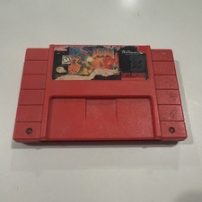 Doom (1995) Super Nintendo SNES Authentic Red Game Cartridge Tested, Working