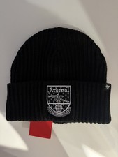 Arsenal Adult old crest black Beanie cap 47 Brand RRP £30
