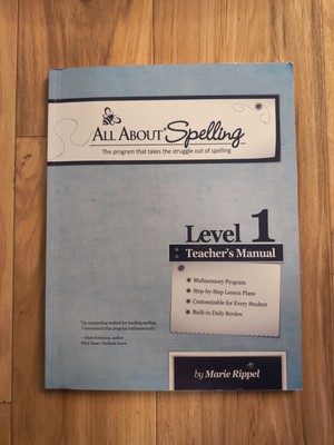 All About Spelling Level 1 Teacher's Manual Marie Rippel