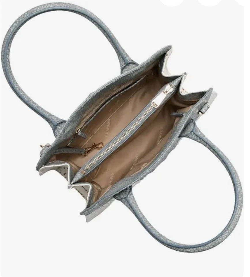 BOLSO DE MANO BRAHMIN ROSETTA SNOWBALL MINDEN CUERO GENUINO NUEVO CON ETIQUETAS Foto 3 de 4