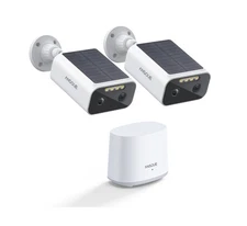Solar Security Cameras Wireless Outdoor, 2-Cam-Kit, 2K Home Security Camera S...