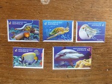 AUSTRALIA 2018 REEF SAFARI SET 5 MINT STAMPS
