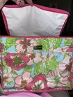 Lilly Pulitzer Insulated Cooler Bag Pink Green Floral Hibiscus Beach Picnic Tote — photo 4
