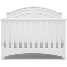 Perry 6-in-1 Convertible Crib Greenguard Bianca White Toddler Bed Daybed