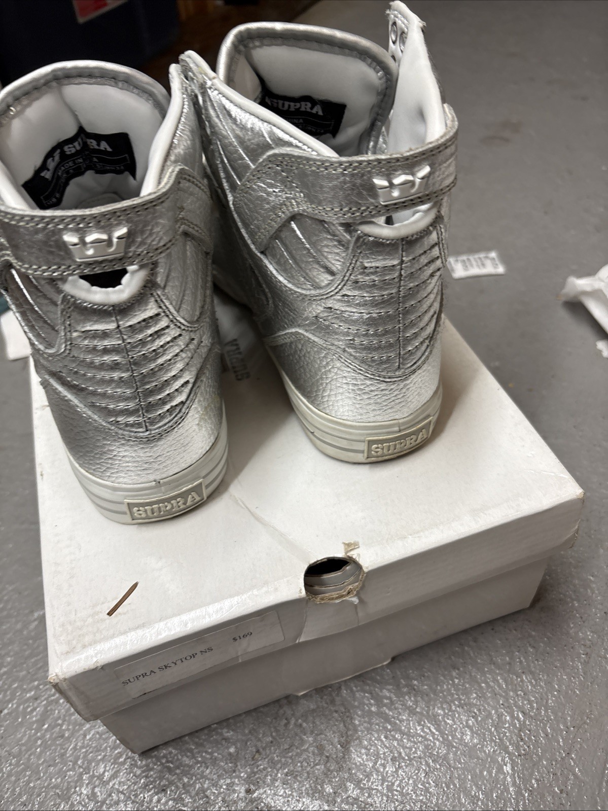 Supra Men's Skytop Chad Muska Pro Model Silver Size 6 image 7
