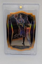 2020-21 Panini Select - Premier Level Anthony Davis #155 Orange Prizm Die-Cut...