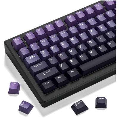 Retro Mechanical Keyboard Keycaps - Gradient Purple
