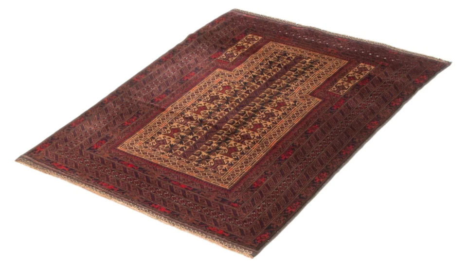 Alfombra tradicional vintage anudada a mano alfombra de lana oriental de 3'1" x 4'6" Foto 4 de 4