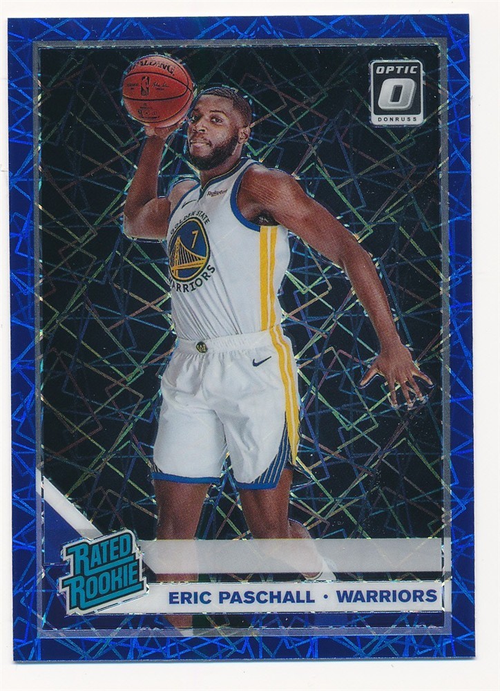 ERIC PASCHALL 2019-20 DONRUSS OPTIC BLUE VELOCITY RATED ROOKIE PRIZM #199 RC