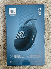 JBL Clip 4 Blue Portable Bluetooth Speaker Waterproof Dustproof Clip-On MPN