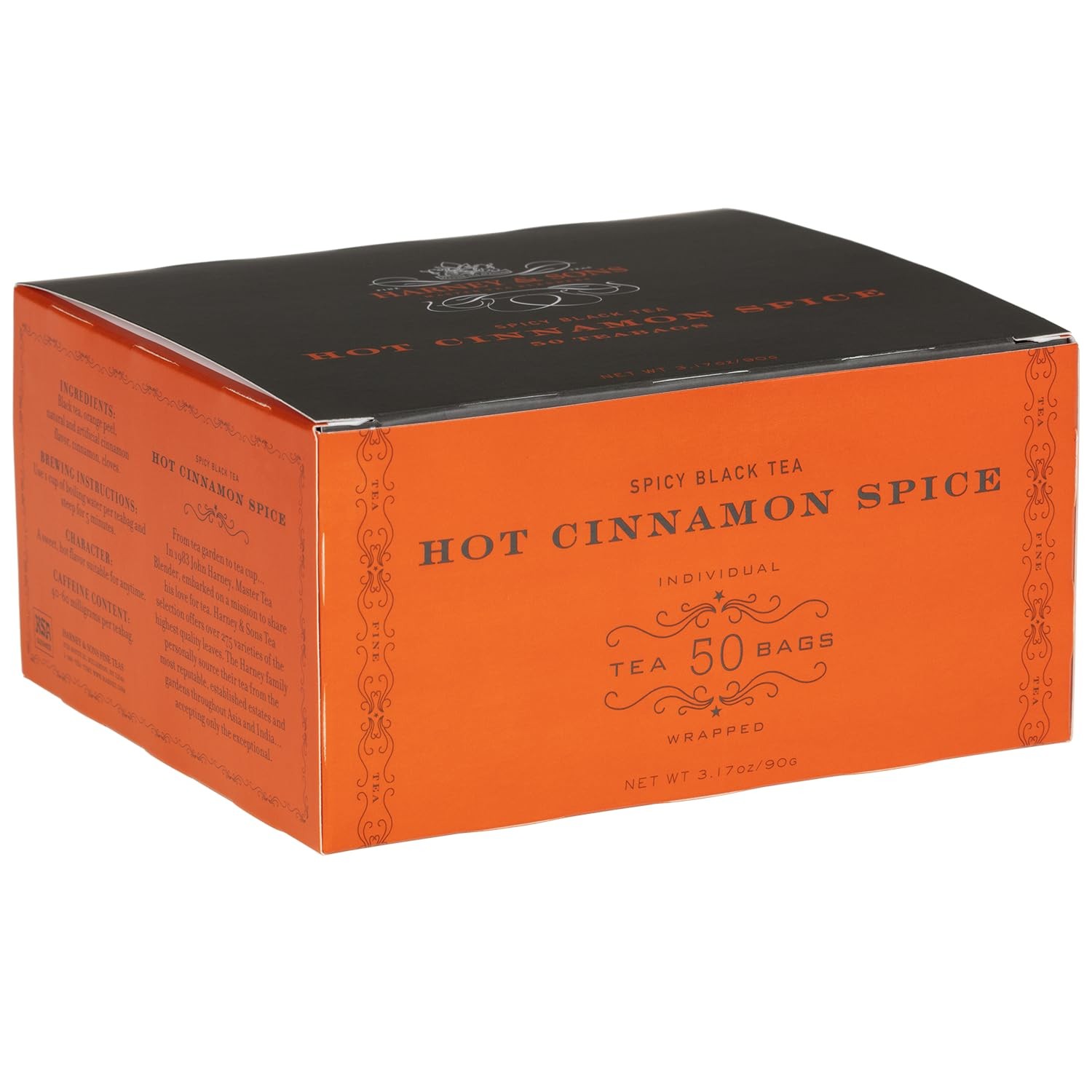 Harney and Sons Hot Cinnamon Spice, a Spicy 50 Count (Pack of 1), 