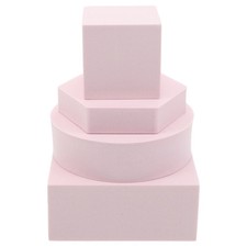 4pcs Product Photography Props: Geometric Cube Photo Backdrop for Jewelry