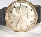 Vintage Marlin Mens 1970 Timex original Hand Wind watch Gold Tone serviced M25