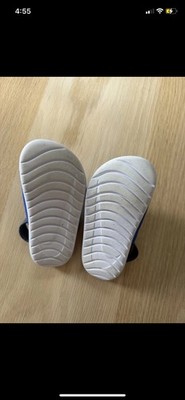 Nike Blue and white Kawa toddler slide. Size 8C