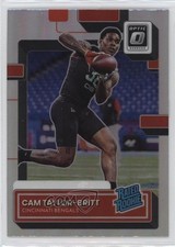 2022 Panini Donruss Rated Rookie Optic Preview Holo Prizm Cam Taylor-Britt h6d