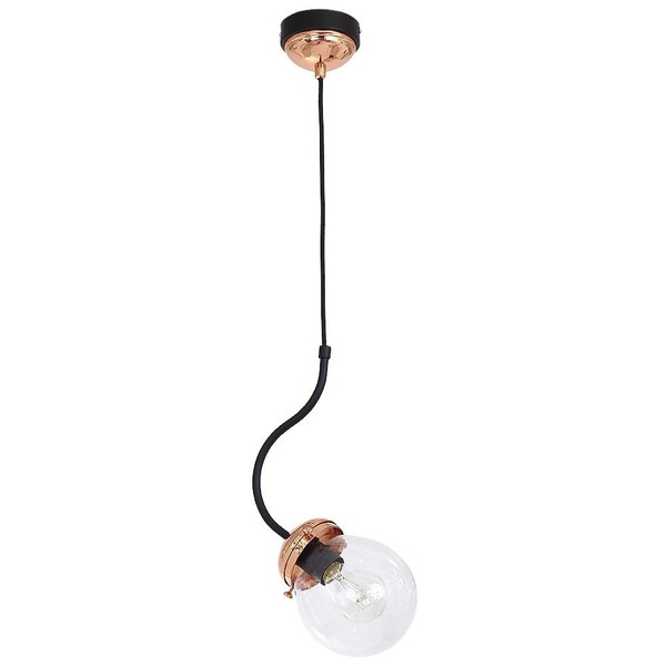 Pendelleuchte E27 Ø25Cm In Kupfer HäNgelampe Vintage Decke Leuchte Wohnzimmer-image