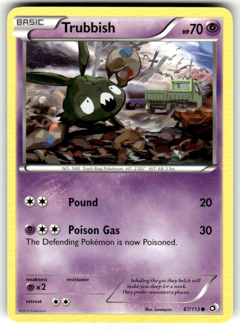 Pokémon TCG Trubbish Legendary Treasures 67/113 Regular Common NM