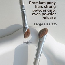 Ensemble de pinceaux de maquillage en crin de cheval en crin de cheval doré ros