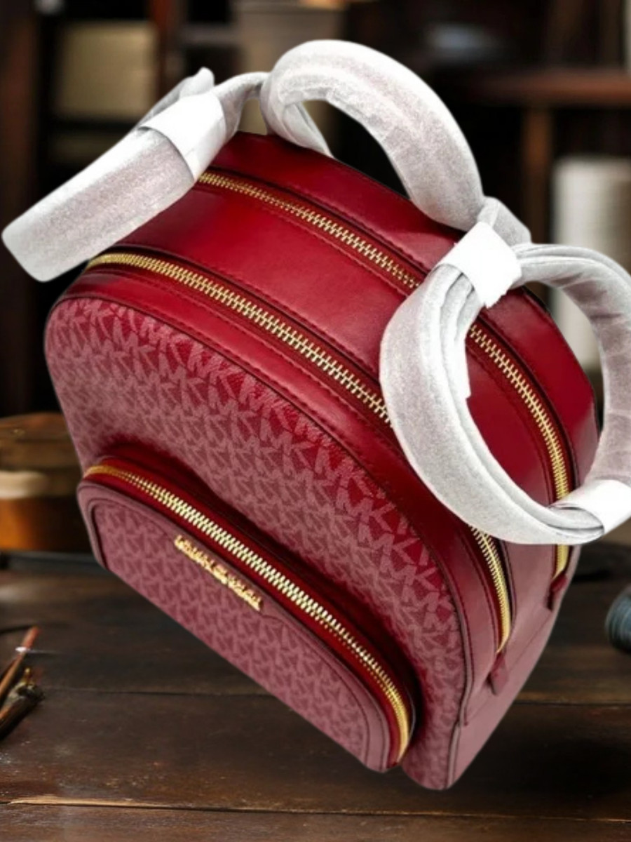 Michael Kors Jaycee Women Medium MK Logo Double Zip Front Pocket