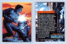 Luke Hones Lightsaber Skills #25 Star Wars Shadows Of The Empire 1996 Topps Card