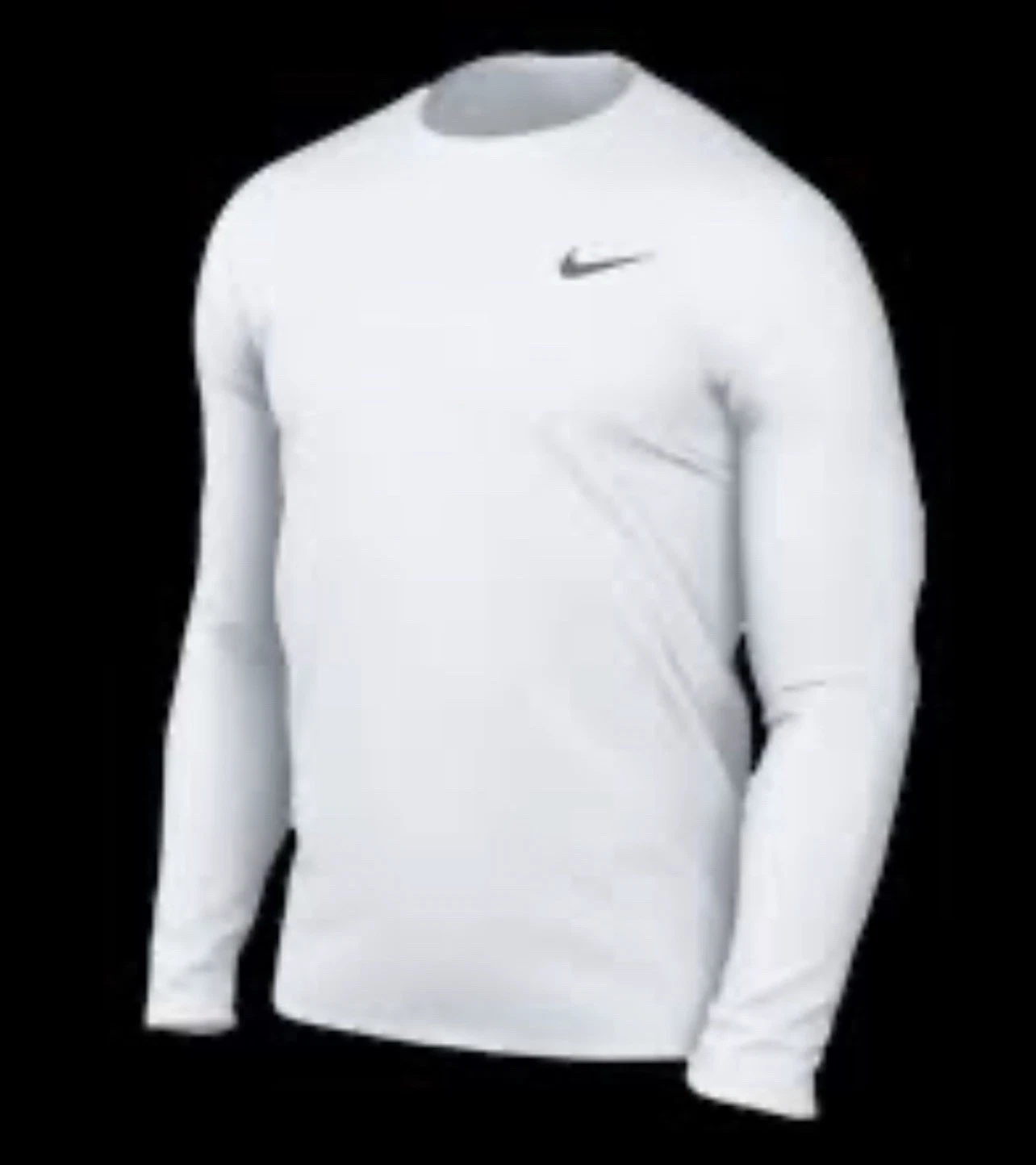 NIKE DRI-FIT LEGEND LONG SLEEVE TEE WHITE DV7298-100 Men’s Size Medium - NWT