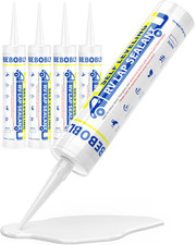 RV Roof Sealant 4 Packs, Self Leveling Lap Sealant White, RV Caulking Sealant Wa