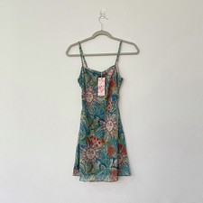 NWT Shein Mod Celestial Paisley Mini Mesh Strappy Sundress Women’s Sz XS