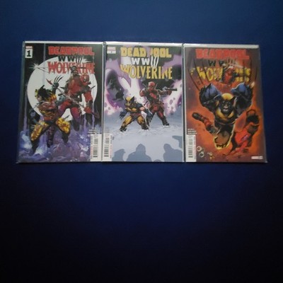 DEADPOOL WOLVERINE WWIII 1 2 3 1st Prints  issues 1-3 complete