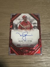 2025 Topps Tier One Mark McGwire Auto 01/10 T1A-MM Cardinals
