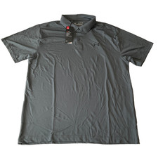Under Armour Polo Shirt Mens Size XL Grey Short Sleeve Stretch Heat Gear Wicking