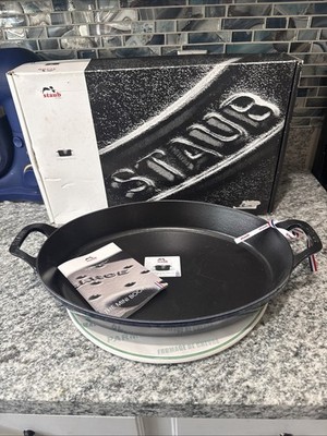 Staub Ceramic Oval Baking Roasting Dish 4quart Long Dark Blue Extra Large
