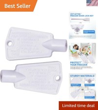 Replacement Freezer Door Lock Keys - Fits Frigidaire Kenmore - 2 Durable Keys