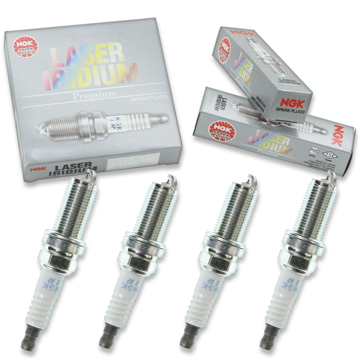 4 pc NGK 7913 SILFR6A Laser Iridium Spark Plugs for PKH20TT IKH20TT 4704 hg
