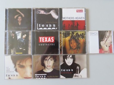 TEXAS x10 CD Album & Single Bundle Ricks Road White on Blonde Southside Red Book