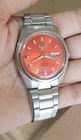Seiko 5 Automatic Vintage 21 jewels Watch  Orange Dial Day / Date 6309 @ Japan