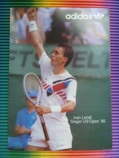 -hsv- Ivan Lendl (USA), cartolina autografa/foto Adidas anni 70 (non firmata)