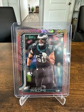 JAELAN PHILLIPS 2025 Topps Chrome #192 Leather Football Border Eagles A2259