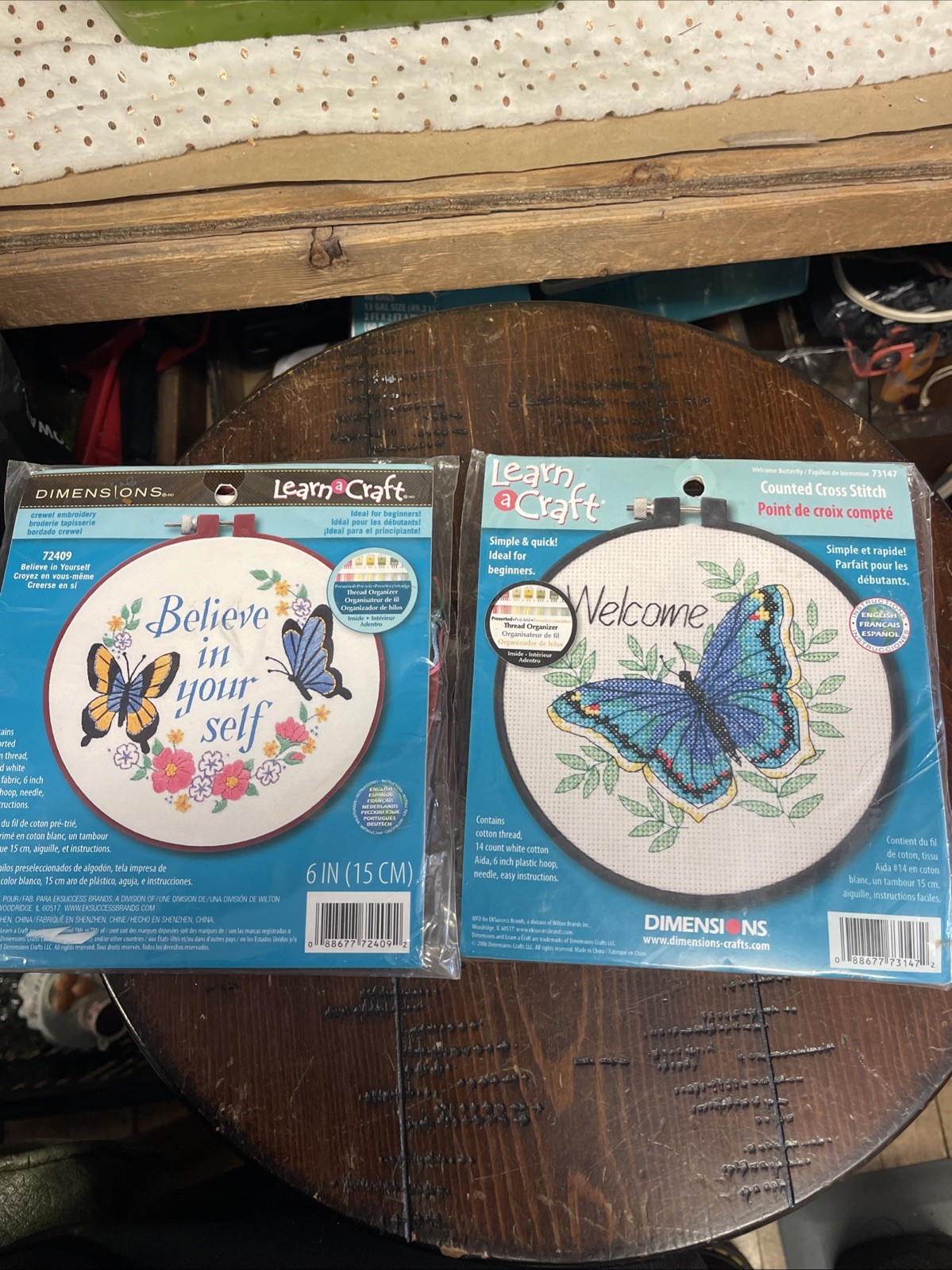 Dimensions Learn A Craft Embroidery Kits Butterflies & Flowe