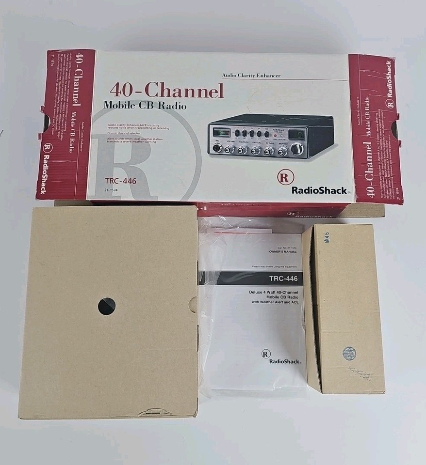 Vintage RadioShack 40-Channel Mobile CB Radio TRC-446 New Open Box | eBay