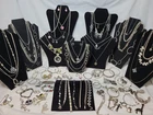 Huge Vtg Silver Tone Estate Mixed Costume Jewelry Lot Some Signed Trifari Monet