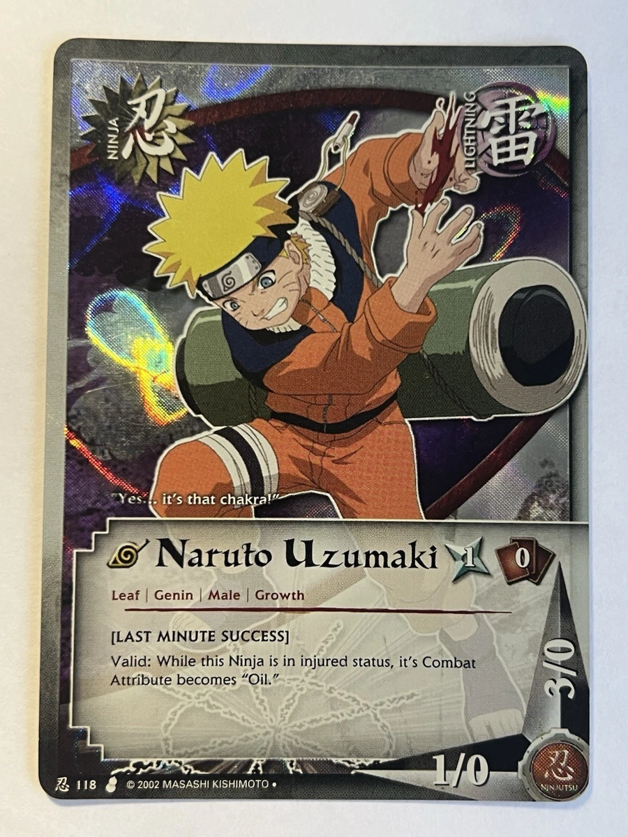 25+ Naruto CCG Uncommon Individual Collectible Card Game Cards for