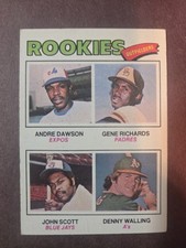 1977 Topps - Rookie Outfielders Andre Dawson, Denny Walling, Gene Richards #473