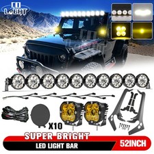 10X L Linkable Gravity Pro6 LED Light Bar Kit for 18-21 Wrangler JL/Gladiator JT