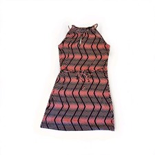 Banana Republic Womens Halter Neck Drawstring Waist Keyhole Dress Size Medium