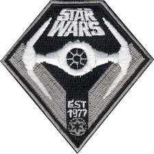 Star Wars Imperial Forces Darth Vader Tie Interceptor Lucasfilm Iron On Patch