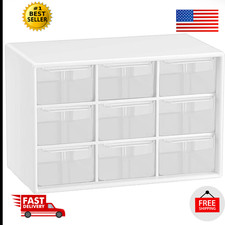 Small Drawer Organizer for Desk, Mini Desktop Drawer Organizer with 9 Clear