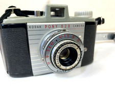 KODAK PONY 828 Camera w/ Flash Meter Manual Strap 1950s - Untested